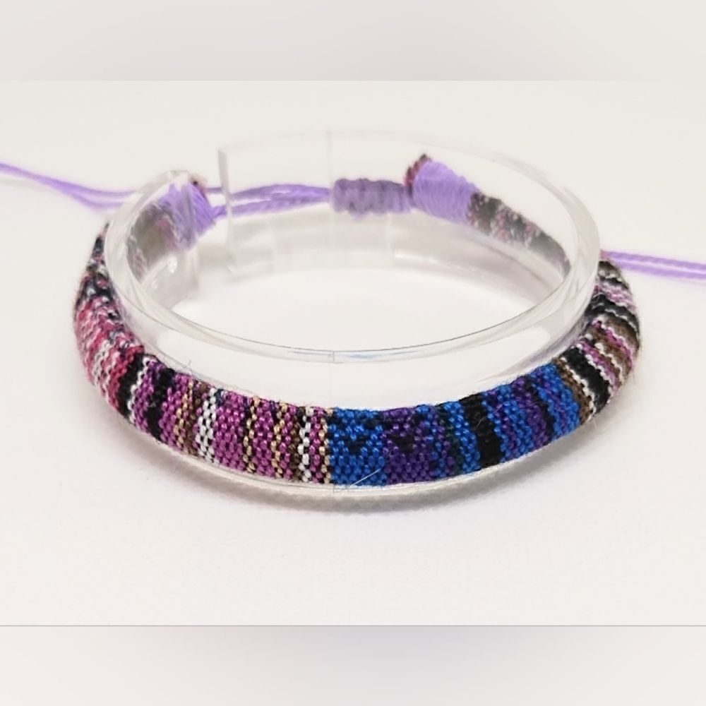 Men's bracelet striped hemp punk‎ new e25